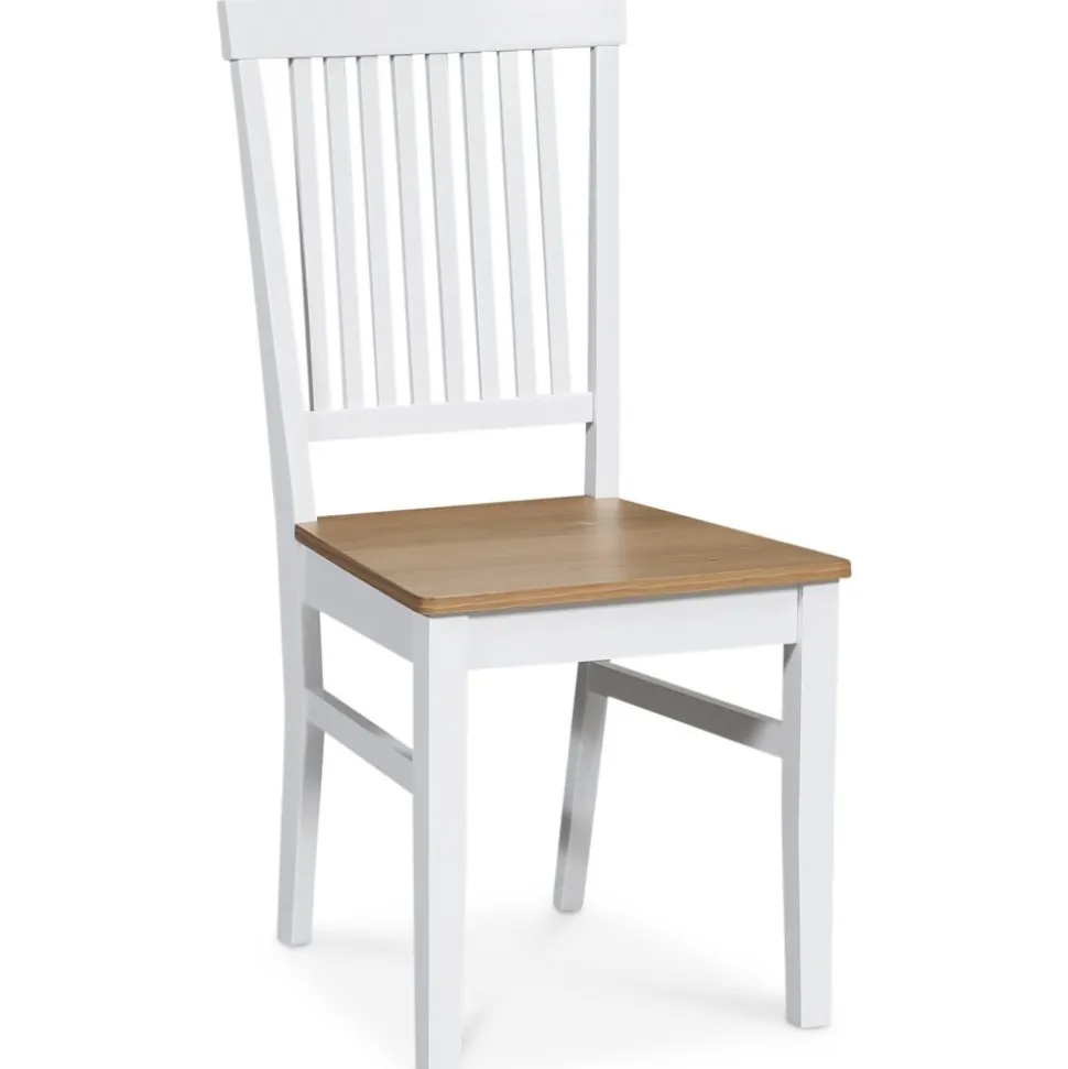 Fårö matgrupp: Bord 180 cm inklusive 6 st Fårö stolar - Ek/vit + 6.00 x Stolsdyna