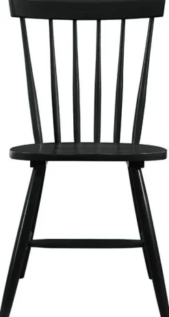 Fårö svart pinnstol i trä + Möbeltassar