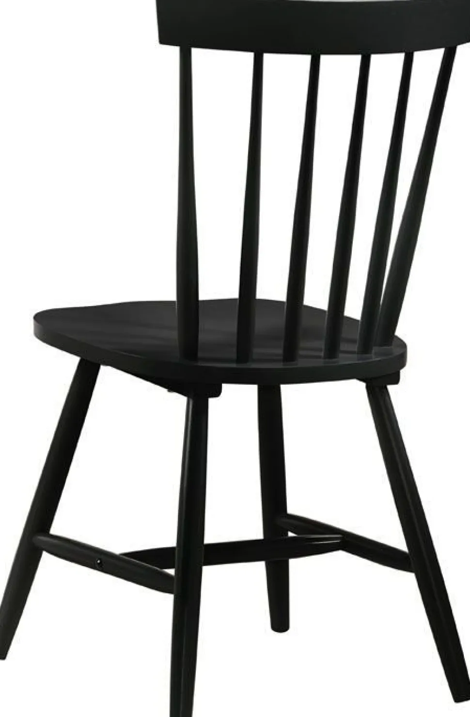 Fårö svart pinnstol i trä + Möbeltassar