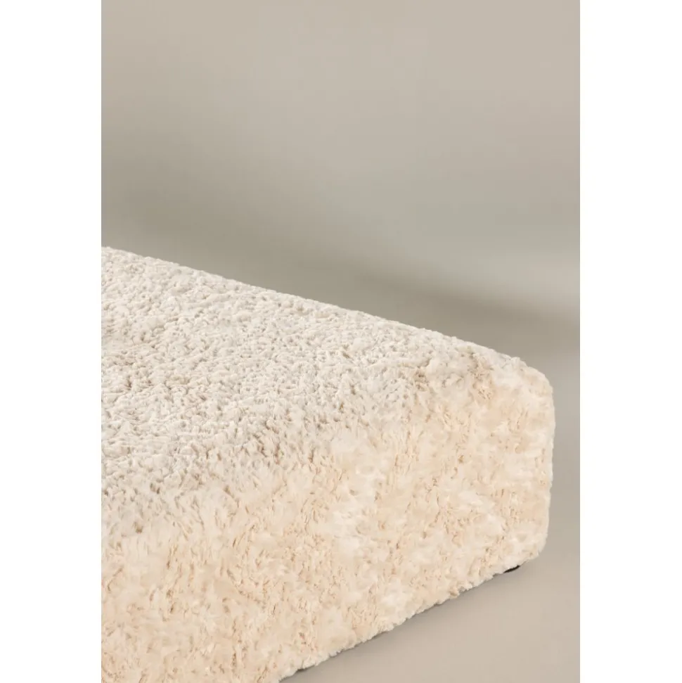 Frankie sittpuff 100 x 100 cm - Beige teddy