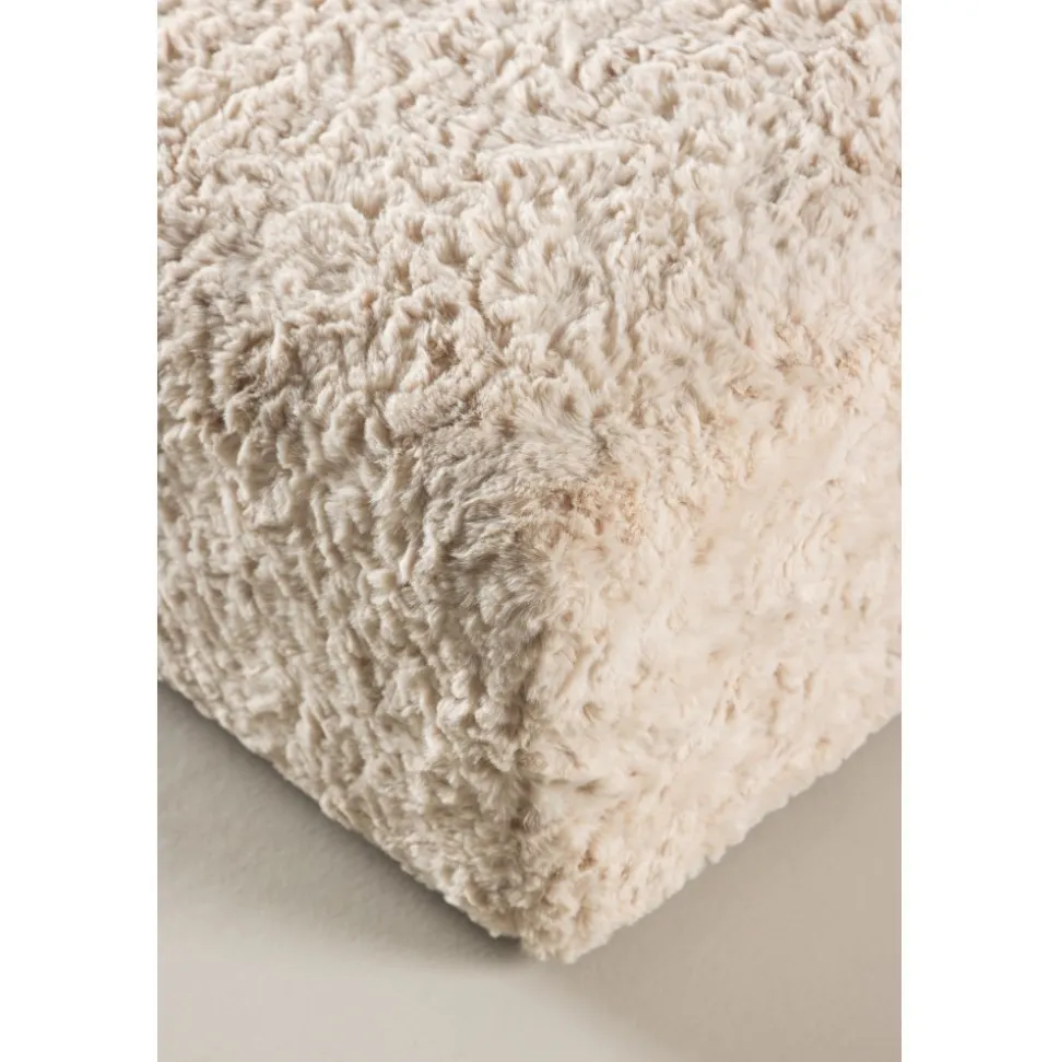 Frankie sittpuff 100 x 100 cm - Beige teddy