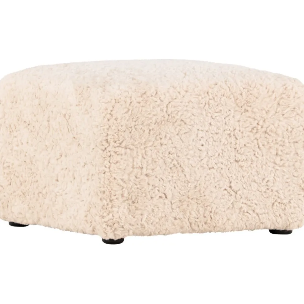 Frankie sittpuff 50 x 50 cm - Beige teddy