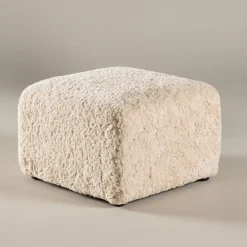 Frankie sittpuff 50 x 50 cm - Beige teddy