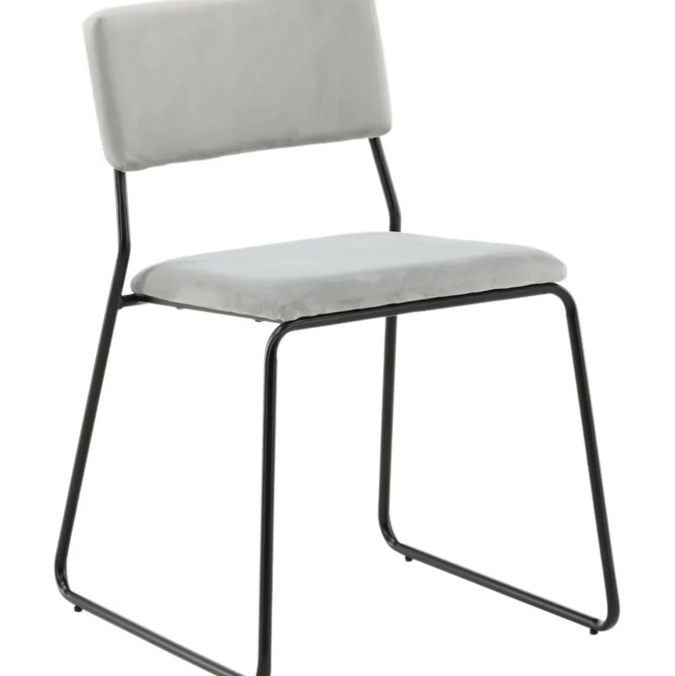 Frekvens stol - Ljusgrå sammet