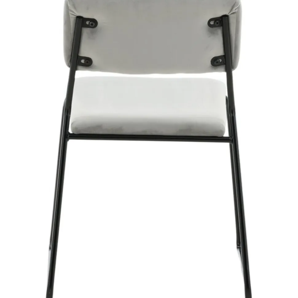 Frekvens stol - Ljusgrå sammet