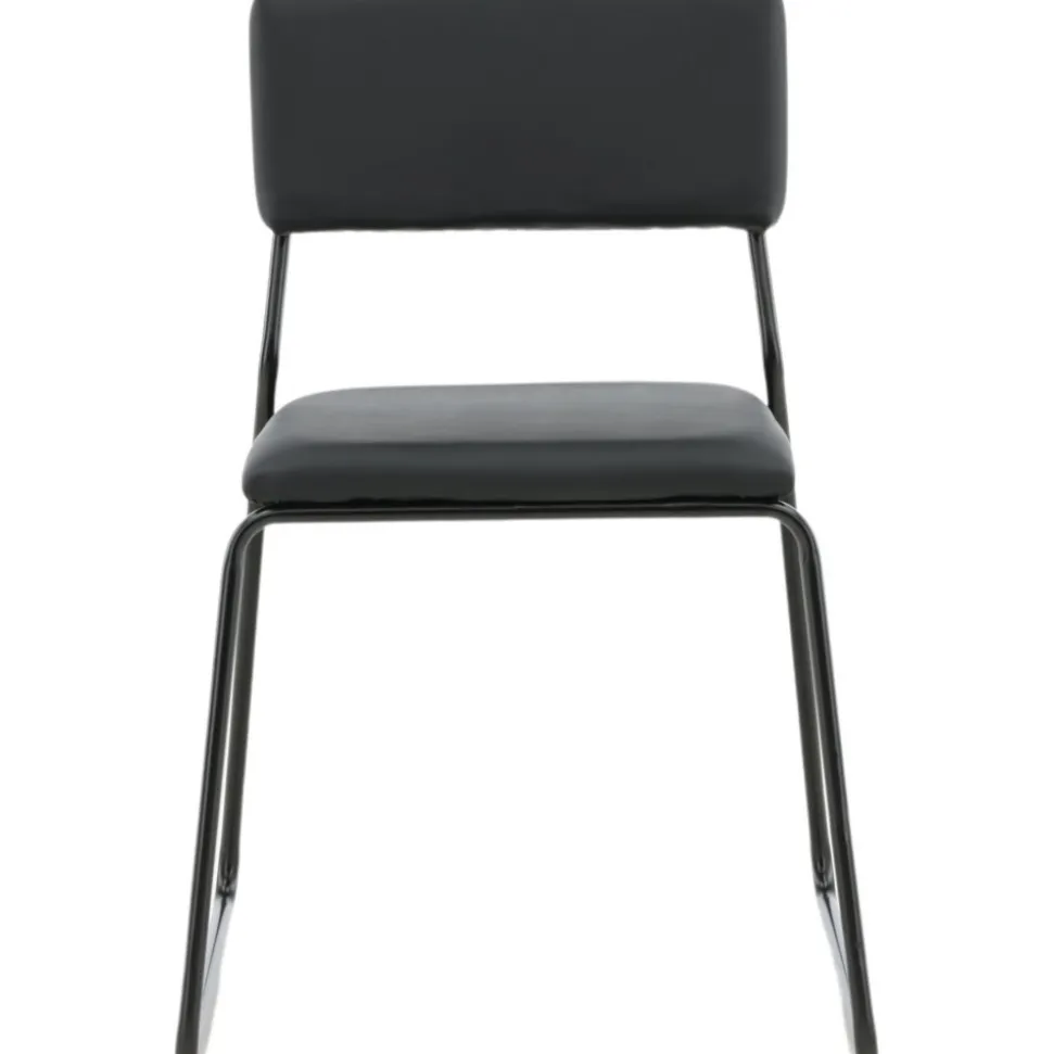 Frekvens stol - Svart PU