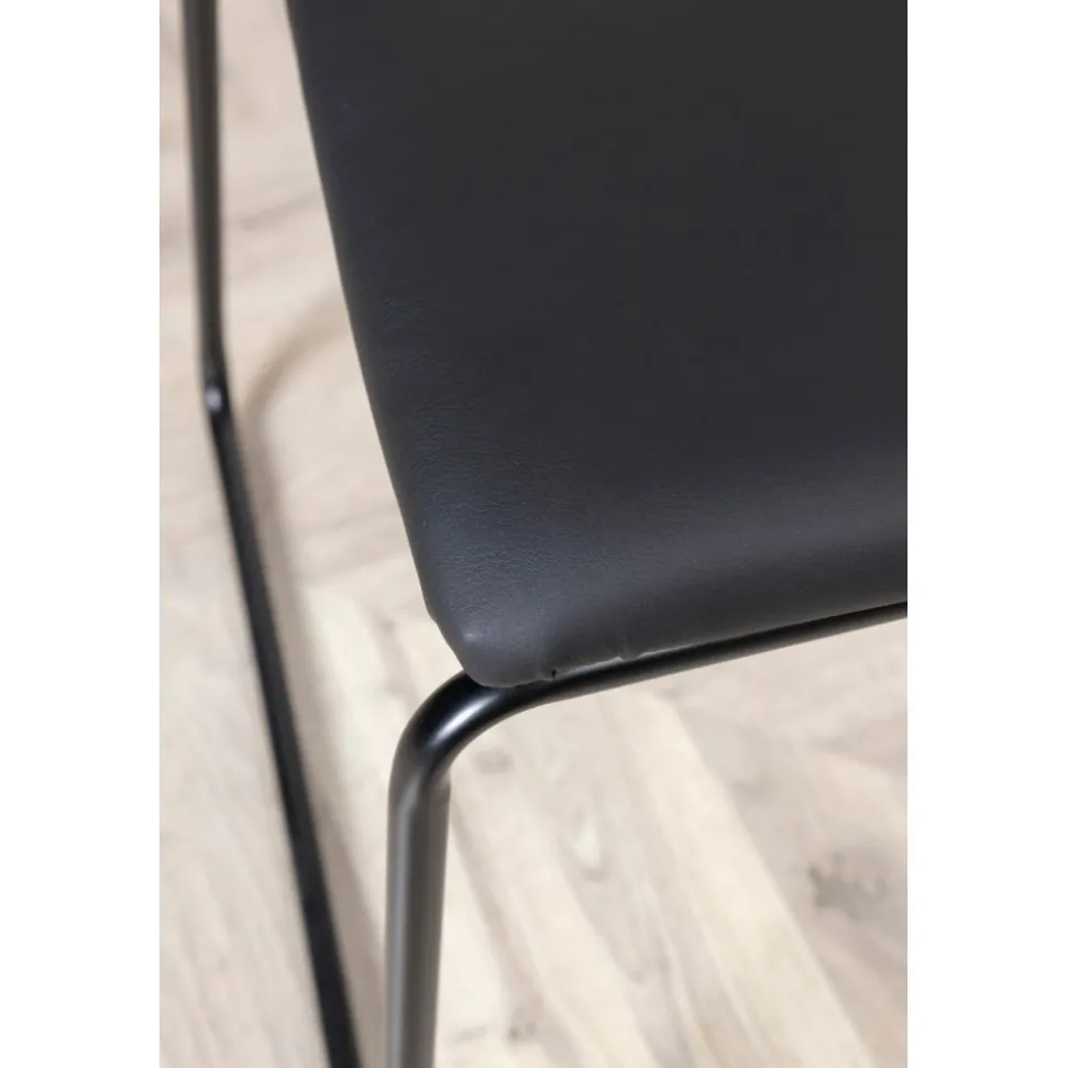 Frekvens stol - Svart PU