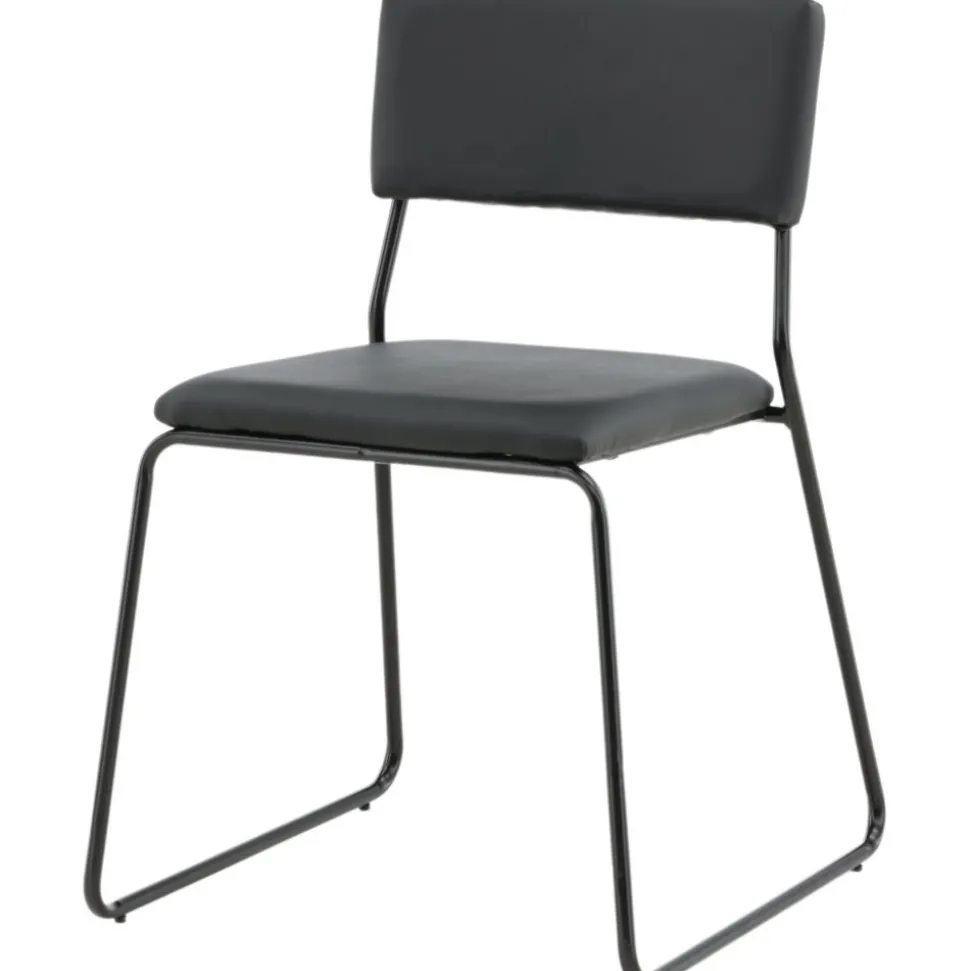 Frekvens stol - Svart PU