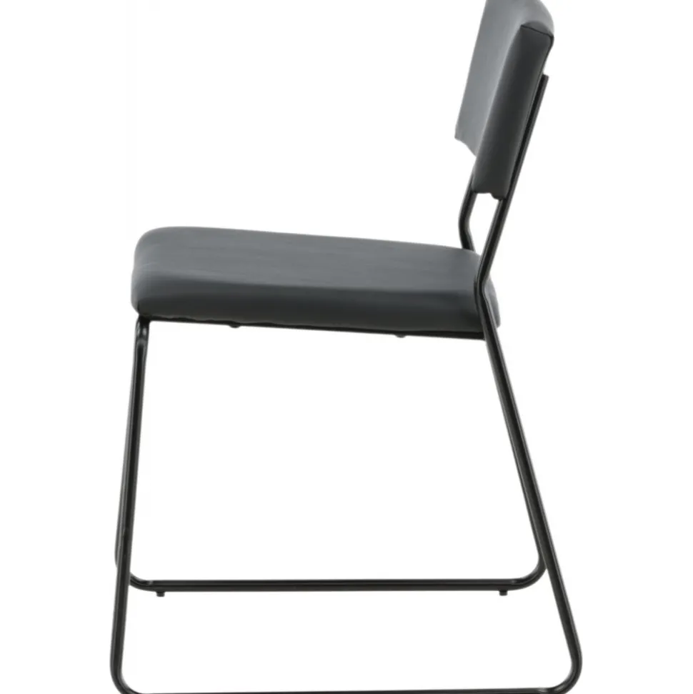 Frekvens stol - Svart PU