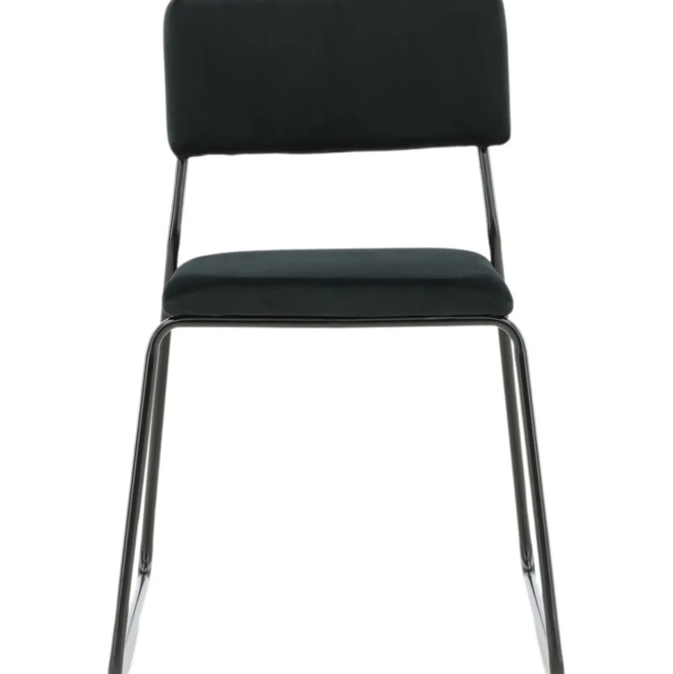 Frekvens stol - Svart sammet