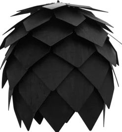 Frost svart taklampa i lameller