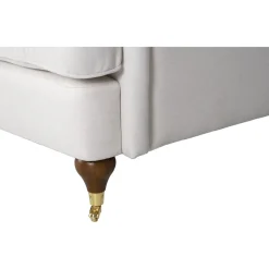 Fåtölj beige tyg - Howard Watford Deluxe + Möbeltassar