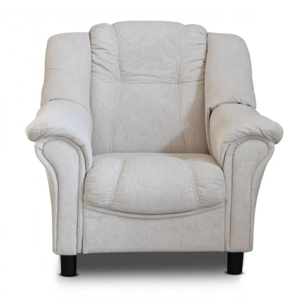 Fåtölj beige tyg - Rom