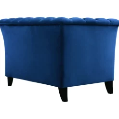 Fåtölj blå Chesterfield - Milton