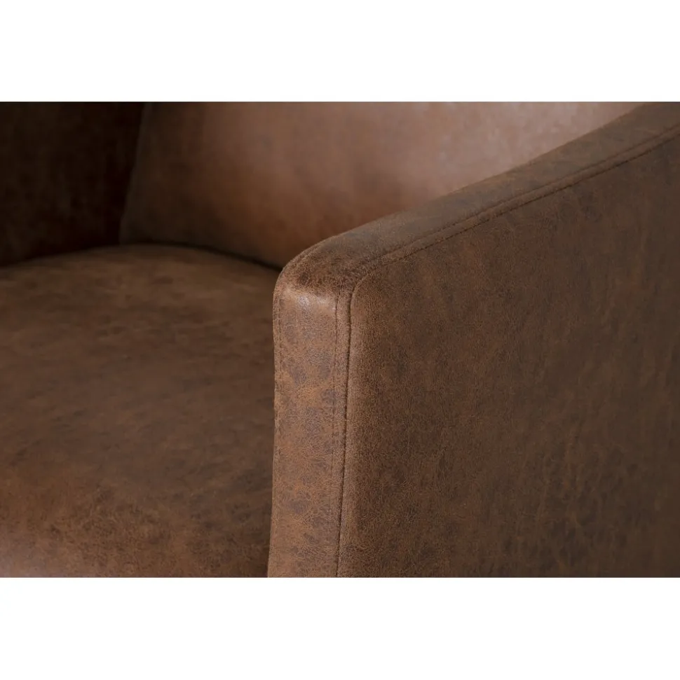 Fåtölj brunt vintage