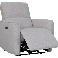 Fåtölj Cinema elektrisk recliner - Ljus bouclè