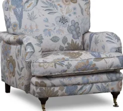 Fåtölj Howard blommigt tyg