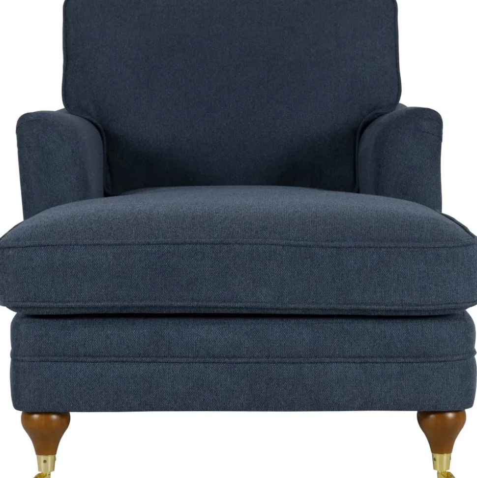 Fåtölj howard chaiselounge blå - Watford Deluxe + Möbeltassar