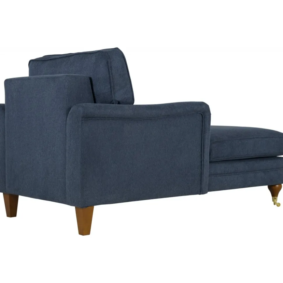 Fåtölj howard chaiselounge blå - Watford Deluxe + Möbeltassar