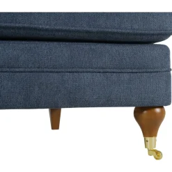 Fåtölj howard chaiselounge blå - Watford Deluxe + Textilrengöring för möbler