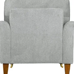 Fåtölj Howard i grått tyg + Textilrengöring för möbler