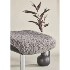 Fåtölj med fotpall - Grå - Hagön + Textilrengöring för möbler