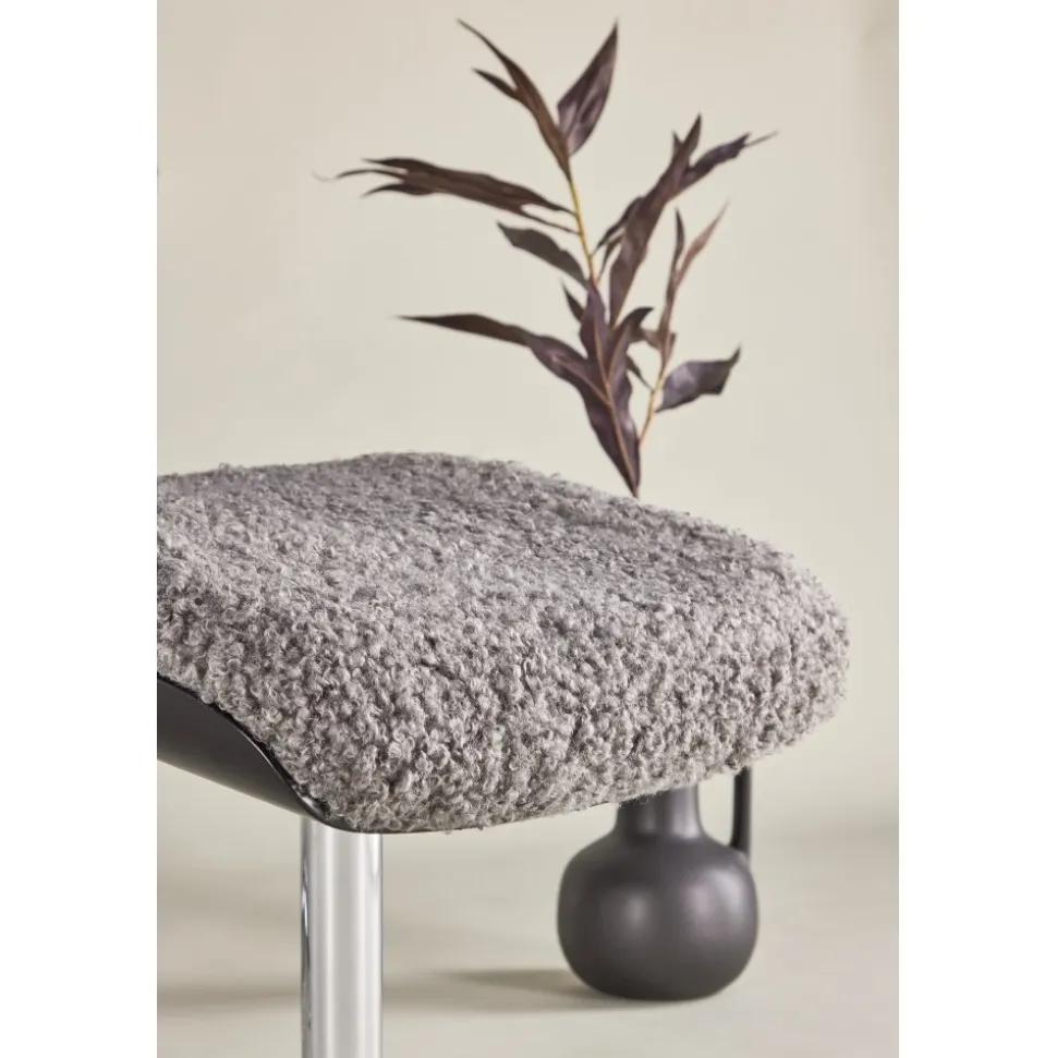 Fåtölj med fotpall - Grå - Hagön