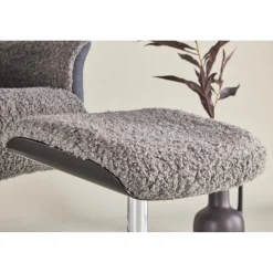 Fåtölj med fotpall - Grå - Hagön