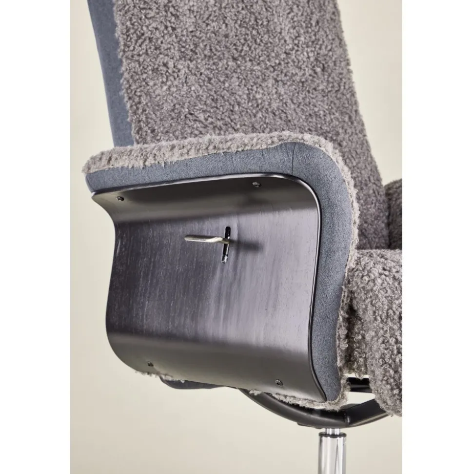 Fåtölj med fotpall - Grå - Hagön