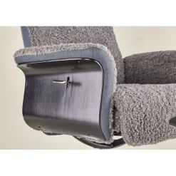 Fåtölj med fotpall - Grå - Hagön