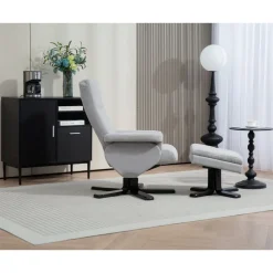 Fåtölj med fotpall - Ställbar