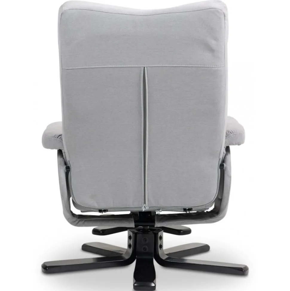 Fåtölj med fotpall - Ställbar + Möbeltassar