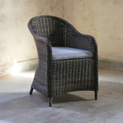 Fåtölj Mercury i konstrotting - Mörkgrå