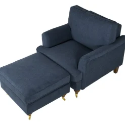 Fåtölj mörkblå - Howard + Fläckborttagare för möbler