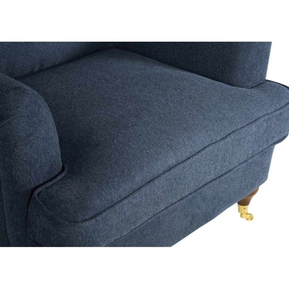 Fåtölj mörkblå - Howard + Fläckborttagare för möbler