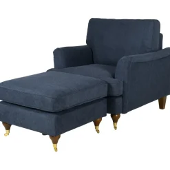 Fåtölj mörkblå - Howard + Textilrengöring för möbler