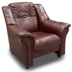 Fåtölj oxblod PU - Rom