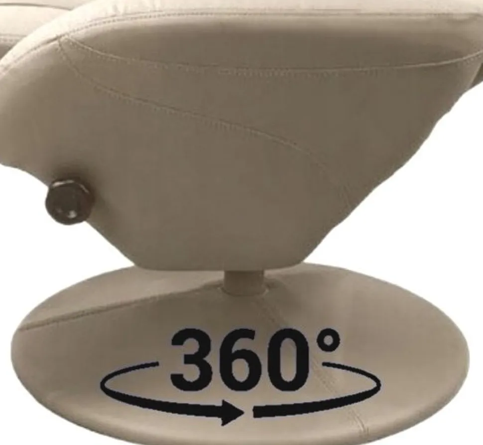 Fåtölj ställbar i konstläder - Berit + Fläckborttagare för möbler