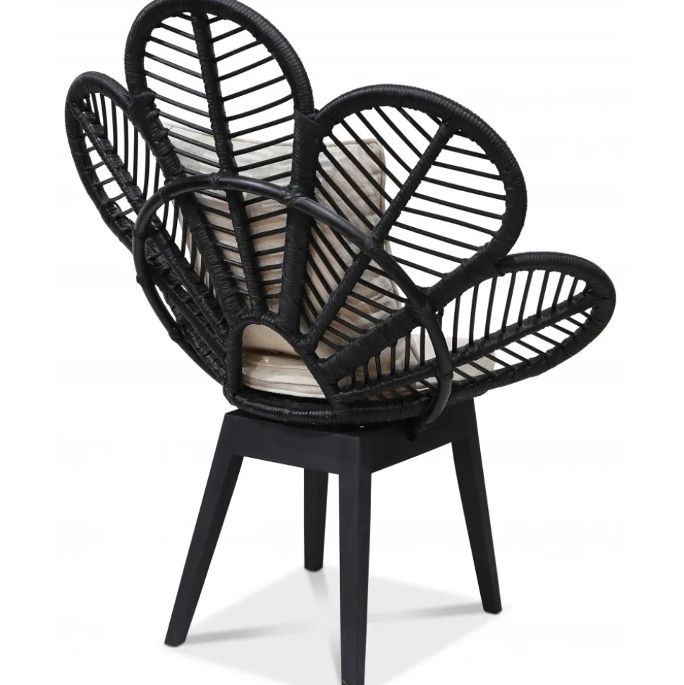 Fåtölj svart/rotting - Peacock