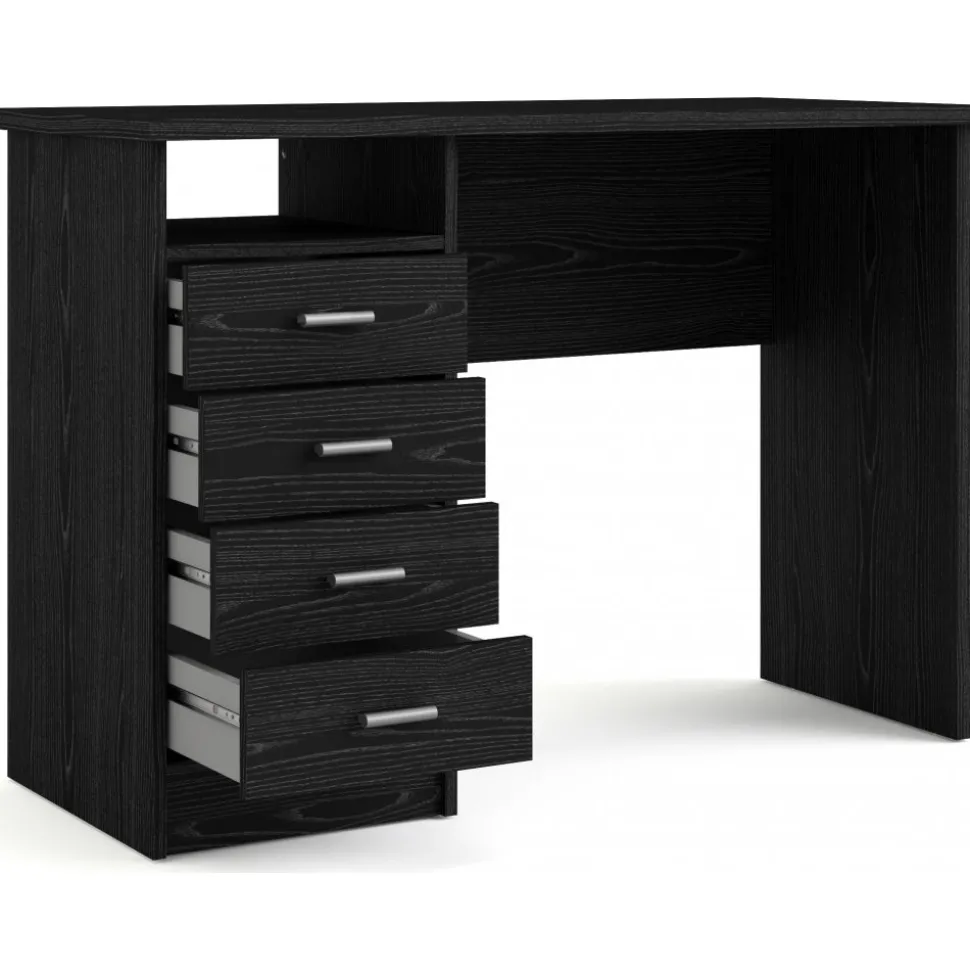 Function Plus skrivbord 110 x 48,5 x 76 cm - Svart ask