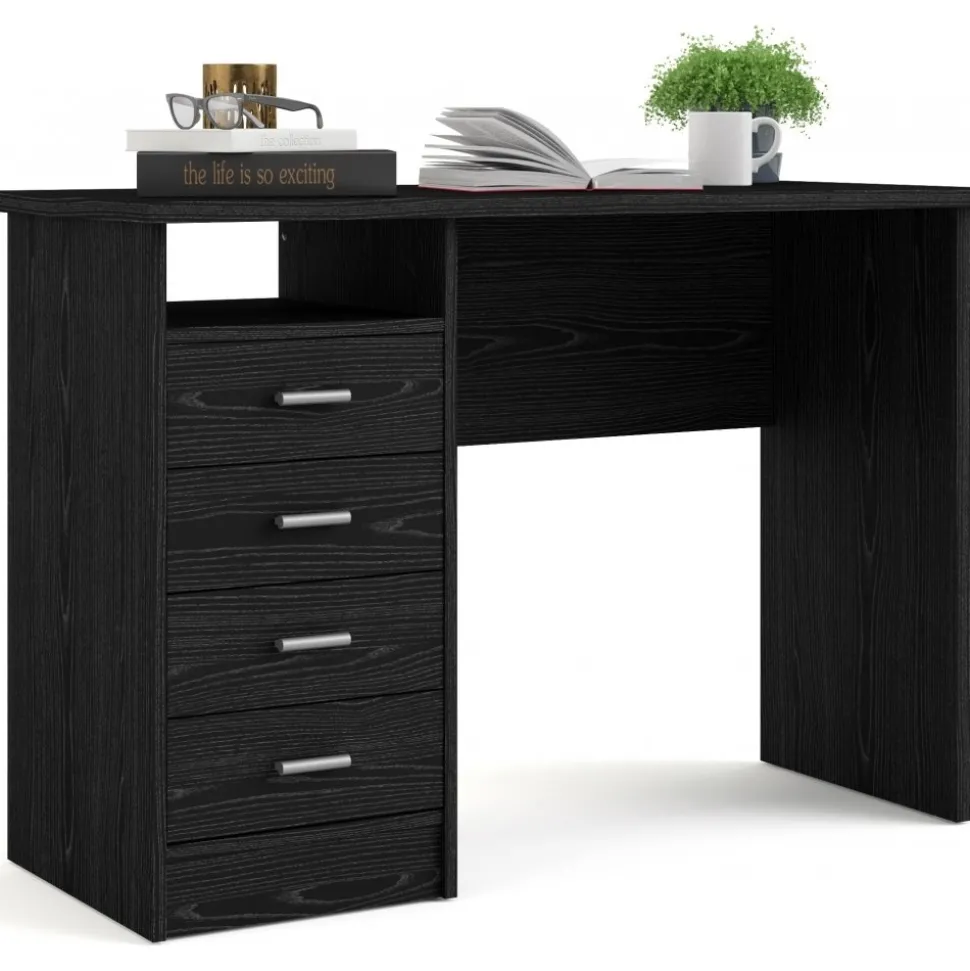 Function Plus skrivbord 110 x 48,5 x 76 cm - Svart ask