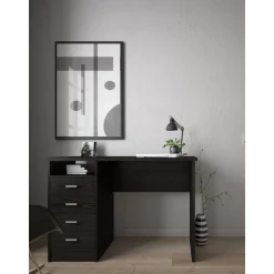 Function Plus skrivbord 110 x 48,5 x 76 cm - Svart ask + Textilrengöring för möbler