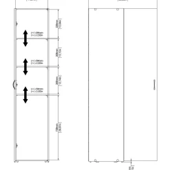 Garderob vit 40 cm bred och 175 cm hög + Fläckborttagare för möbler