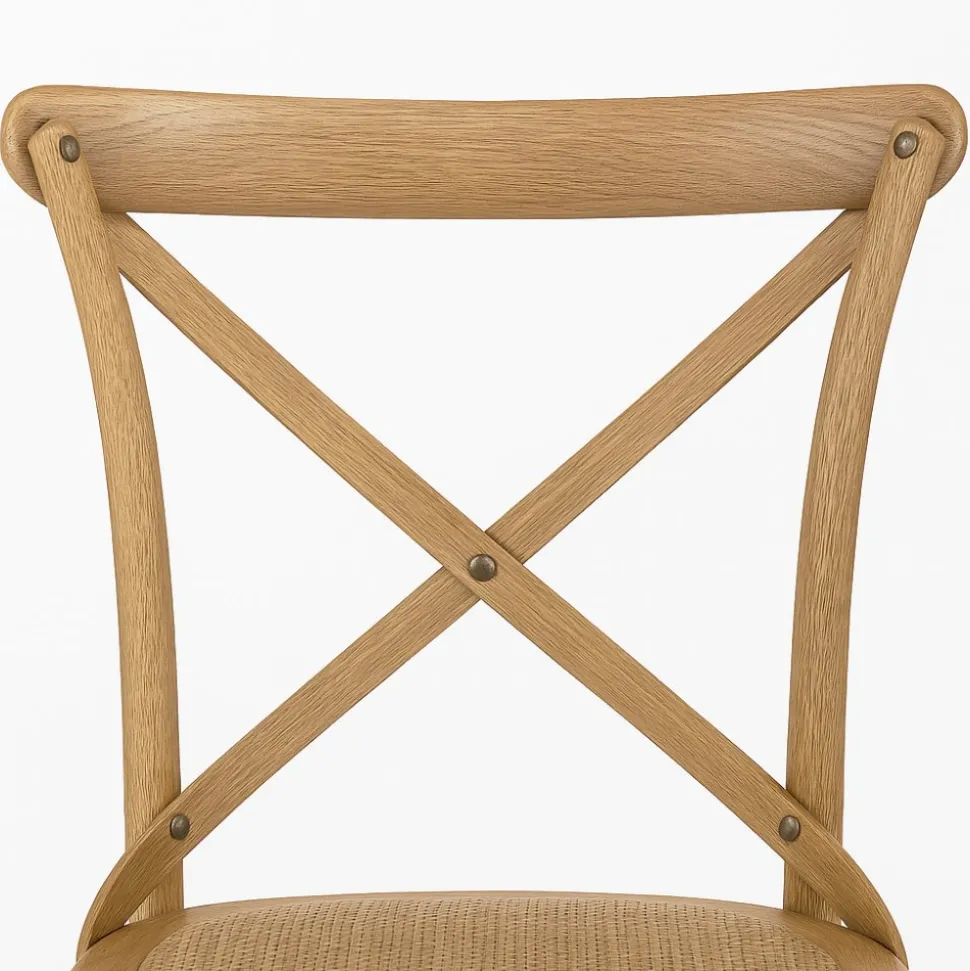 Gaston stol i oljat massivt trä