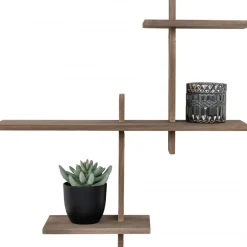 Gavi vägghylla - Brunbetsad furu