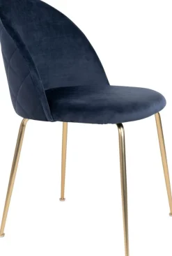 Geneve Matstol - Blå/mässing