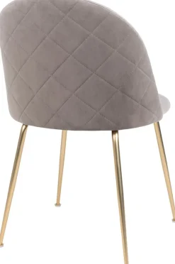 Geneve Matstol - Grå/mässing