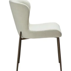 Glam matstol bouclé / antikmässing