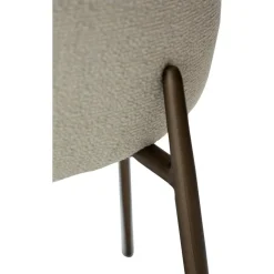 Glam matstol bouclé / antikmässing