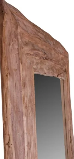 Granada Helkroppsspegel 180 cm - Teak + Glas och Kristallrengöring